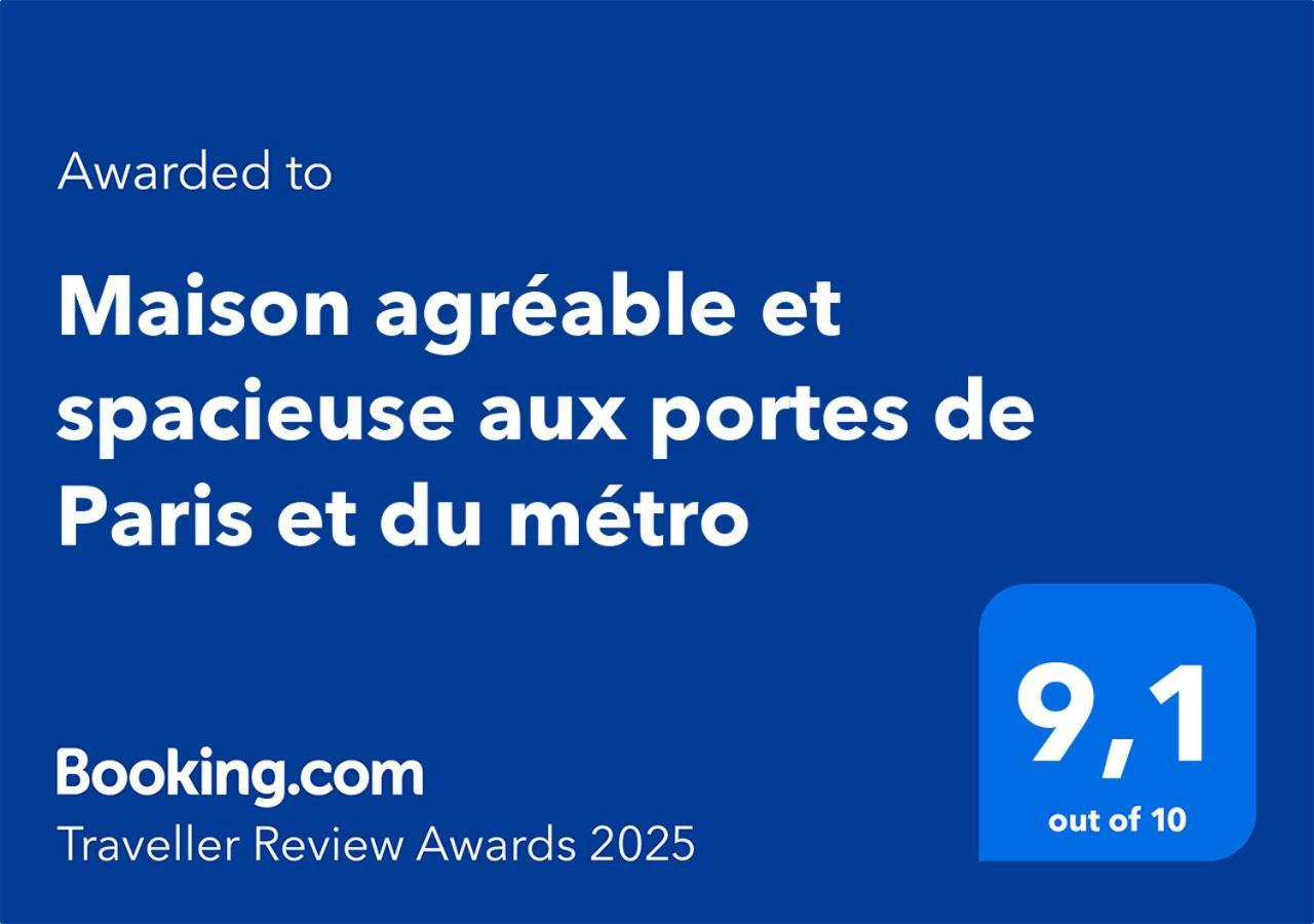Maison Agreable Et Spacieuse Aux Portes De Paris Et Du Metro Сент-Уен Екстериор снимка
